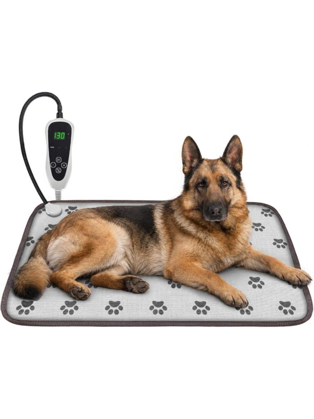 Large Dog Heating Pad 34"x21" | Cozy, Energy-Efficient, Adjustable Temp for Pets